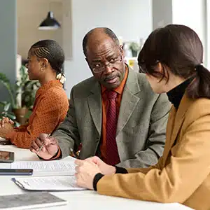 Lawyers discussing religious discrimination in a Florida workplace.
